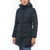 Woolrich Quilted Down Jacket With Removable Chest Piece Blue