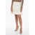 Neil Barrett Back Zipped Bonded A-Line Miniskirt White