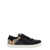 Burberry Black Sneakers With Suede Details And Check Motif In Leather Blend Man Black