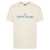 Stone Island Stone Island White Cotton T-Shirt With Printed Logo Beige