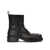 Acne Studios Acne Studios Leather Waxed Ankle Boots Black