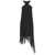 Givenchy Black Pleated Dress With Asymmetrical Bottom Black