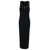 Givenchy Long Black Ribbed Dress With 4G Embroidery In Stretch Cotton Woman Black