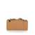 Chloe Beige Wallet With Logo In Hammered Leather Woman Beige