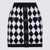 Balmain Balmain Balcke And White Viscose Blend Skirt NOIR/BLANC