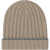 Brunello Cucinelli Beanie Hat CAMEL CHIARO/GRIGIO SCURO