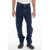 Marcelo Burlon Straight Leg Regular Fit Jeans With Visible Stitching 21Cm Blue