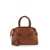 Ferragamo 'Hug S' Brown Handbag With Logo And Gancini Buckle In Leather Woman BROWN