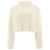 Max Mara Max Mara Wool And Cashmere Crop Sweater "Hodeida" WHITE