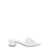 Dolce & Gabbana White Mules With Low Heel And Dg Millennials Detail In Smooth Leather Woman WHITE