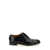 Doucal's Black Oxford Shoes With Five Holes In Smooth Leather Man Black