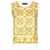 Dolce & Gabbana Dolce & Gabbana Maiolica Print Silk Tank Top YELLOW