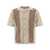 KAPITAL Kapital "7G Crochet Knit Tennessee Aloha Polo" Shirt Beige