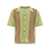 KAPITAL Kapital "7G Crochet Knit Tennessee Aloha Polo" Shirt GREEN