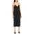 NORMA KAMALI Midi Crêpe Slip Dress BLACK