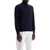 Brunello Cucinelli High-Neck Pullover Sweater NAVY+GRIGIO SCURO