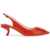 Roger Vivier 'Virgule' Slingback Pumps SUNSET RED