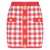 Balmain Balmain Gingham Skirt RED