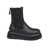 AGL Agl Hammered Leather Ankle Boot Black