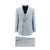 Brunello Cucinelli Brunello Cucinelli Linend Striped Double-Breasted Suit CLEAR BLUE