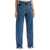 Alessandra Rich Baggy Jeans With Applique BLUE