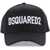 DSQUARED2 Embroidered Baseball Cap NERO+BIANCO