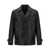 Tom Ford Double-breasted leather jacket Black