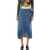 JW Anderson JW Anderson Denim Twisted Midi Skirt BLUE