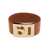 Salvatore Ferragamo 'Hug' Brown Bracelet With Gancini Detail In Smooth Leather Woman BROWN