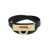 Salvatore Ferragamo 'Gancini' Black Double Twist Bracelet In Leather Woman Black