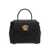 Versace 'La Medusa' Black Handbag With Logo Detail In Leather Woman Black