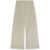 Palm Angels Palm Angels Wide Leg Cotton Trousers Beige