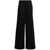 Palm Angels Palm Angels Straight Leg Cotton Blend Trousers Black