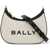 Bally Ellipse Bar Shoulder Bag NATURAL/BLACK+ORO