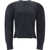 Alexander McQueen Chevron Corset Sweater BLACK