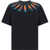 Marcelo Burlon Collar Feathers T-Shirt BLACK/MULTI