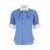 Vivienne Westwood Light Blue Shirt With Stand Up Collar In Cotton Woman BLUE