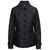 Burberry Black Single-Breasted Down Jacket With Quilted Texture In Stretch Fabric Woman Black