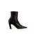 Khaite Khaite Nevada Ankle Boots In Black Rippled Leather Black
