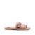 Chloe Chloé Woody Canvas And Leather Flat Sandals PINK