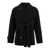 Max Mara 'Louis' cropped coat Black