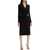 Versace Draped Jersey Dress With BLACK