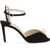 Jimmy Choo Sacora 85 Sandals With Pearl BLACK WHITE