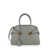 Ferragamo 'Hug M' Grey Handbag With Logo And Gancini Buckle In Leather Woman GREY