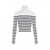 Jean Paul Gaultier Jean Paul Gaultier Ribbed Mariniere Pullover With Transparent Window Detail Clothing WHITE