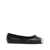 Alexander McQueen Alexander McQueen Black Nappa Ballerinas With Rounded Toe NERO E ARGENTO