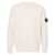 Stone Island Stone Island White Wool Crewneck Sweater With Logo Patch WHITE