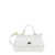 Dolce & Gabbana 'Sicily' White Handbag With Logo Plaque In Patent Leather Woman WHITE