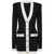 Balmain Balmain Buttoned Knit Short Dress Clothing Black