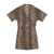 Ganni Ganni Leopard Print Organic Cotton Mini Dress BROWN